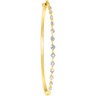 1 CTW Stackable Diamond Bangle Bracelet Ref 267544