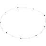 Black and White Diamond 36 inch Necklace with Black Rhodium Plating Ref 602535