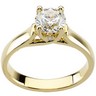 Woven Solitaire Engagement Ring Mounting for 4.1, 5.2, 5.8, 6.5 or 8.2 mm Round Center Stone | SKU 121422