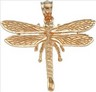 14KY 27 x 28.5 mm Dragonfly Pendant | SKU: MF-21562