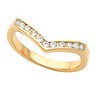 Stackable Fashion Ring with Accent 25 pttw dia. 2mm wide | SKU: 10572