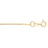 1mm Diamond Cut Solid Cable Chain with Spring Ring Clasp Ref 705360