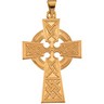 Large Celtic Cross Pendant | Height: 33.0mm; Width: 23.0mm | SKU: R16012